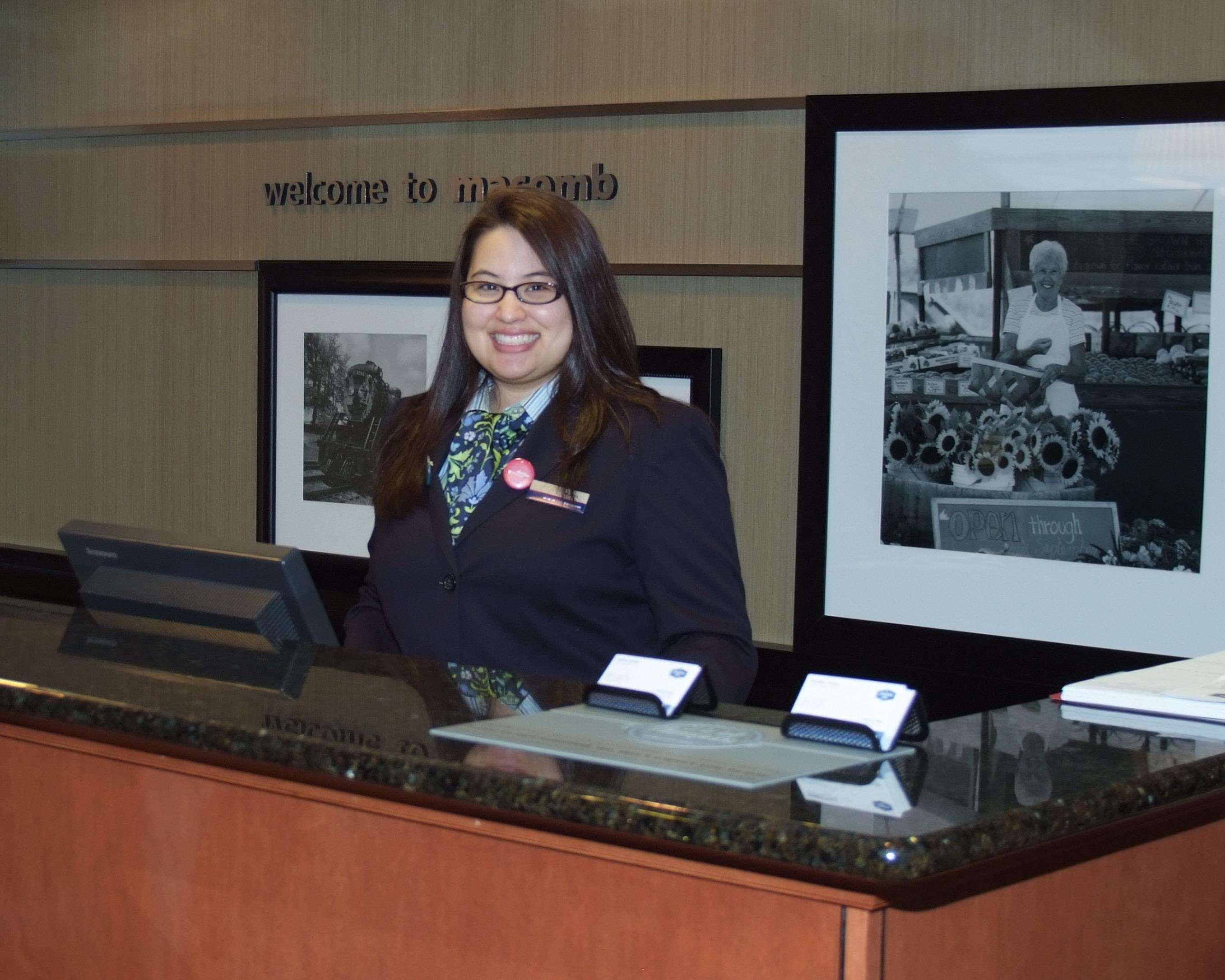 Hampton Inn Macomb Interno foto